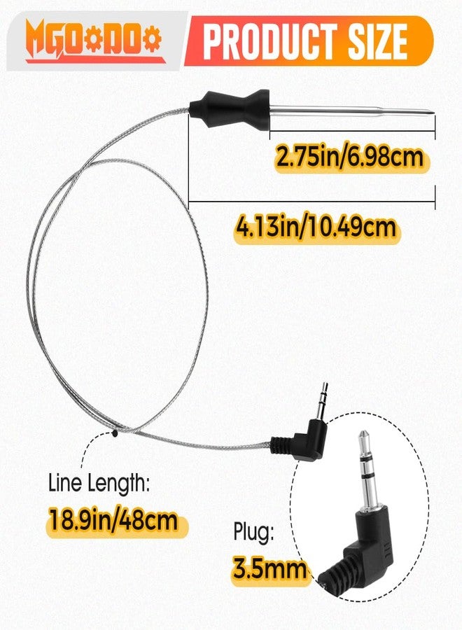 Mgoodoo Meat Temperature Probe Compatible with Ninja Grill AG400, AG400C, AG450,IG450CO Foodi Pro 5-in-1 Indoor Grill with Air Fry,Replacement for Ninja Air Fryer Grills Smart Thermometer Probe - Image 2